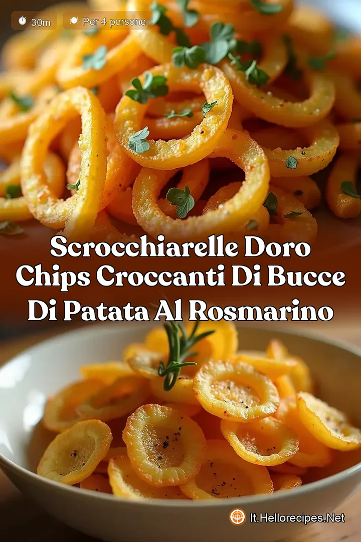 Scrocchiarelle dOro Chips Croccanti di Bucce di Patata al Rosmarino
