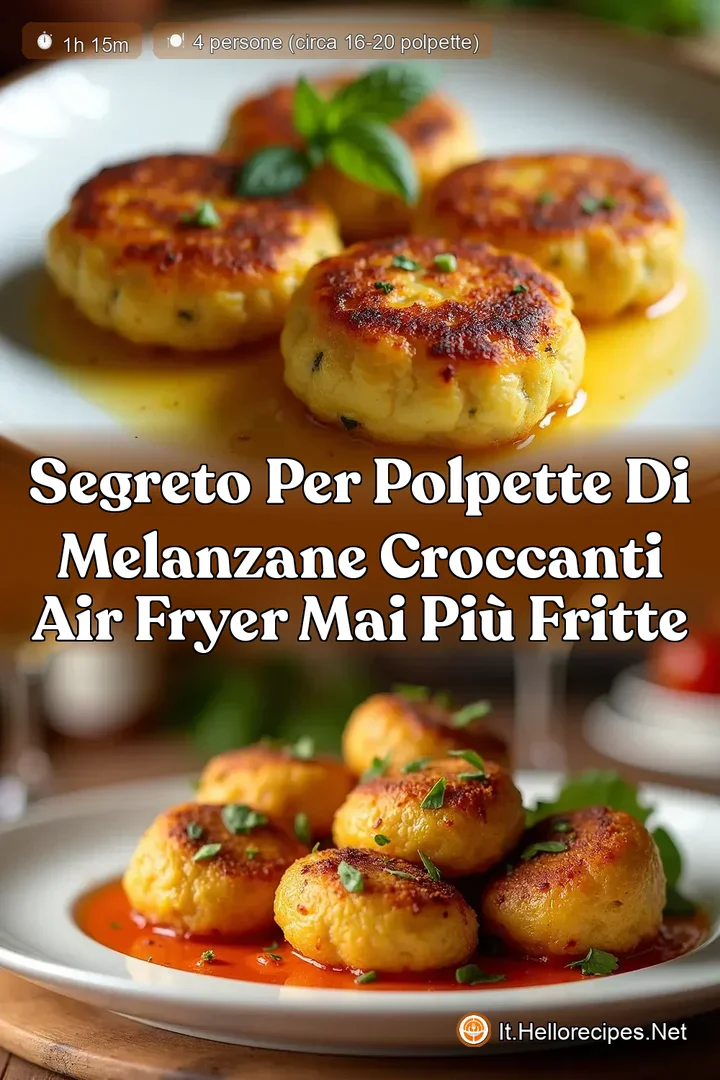 Segreto per Polpette di Melanzane Croccanti Air Fryer Mai pi&ugrave; Fritte