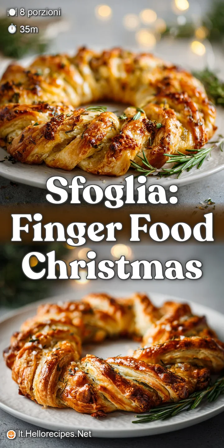 Close-up of the pastry, showcasing the layers of prosciutto and the buttery, golden-brown crust. Textures are a visual del...