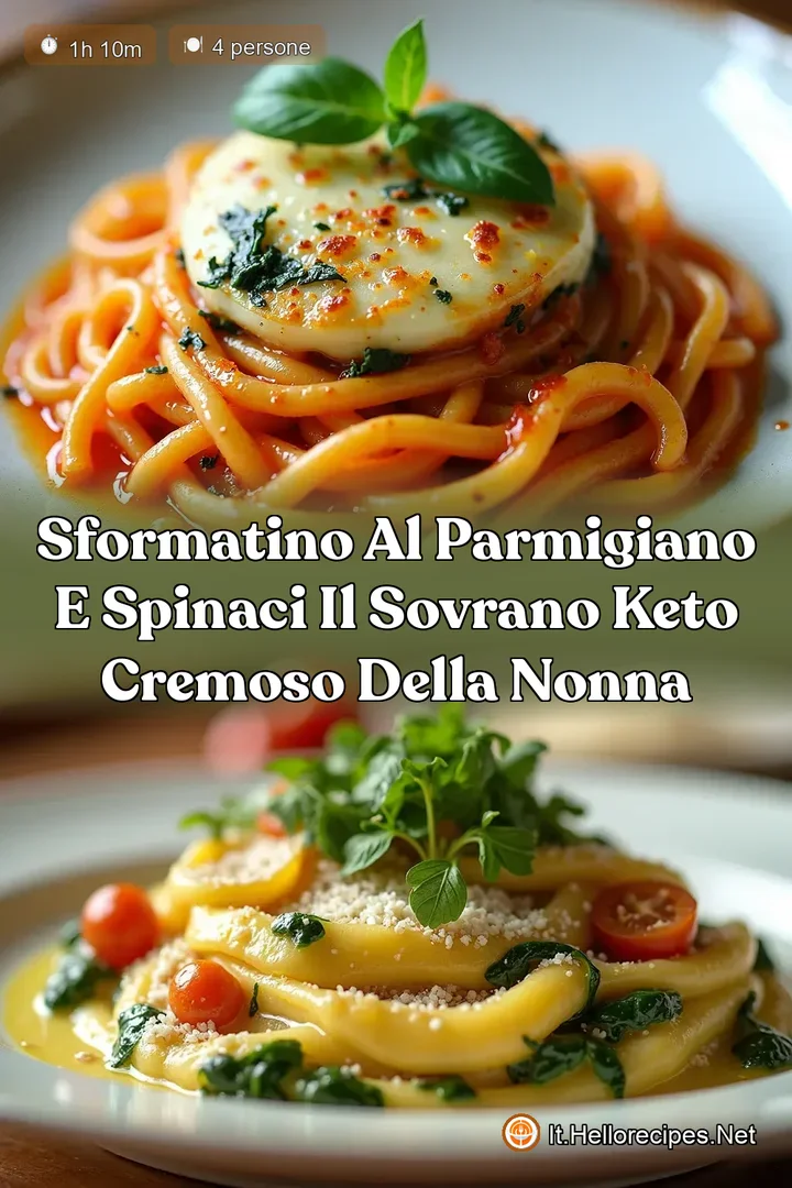 Sformatino al Parmigiano e Spinaci Il Sovrano Keto Cremoso della Nonna