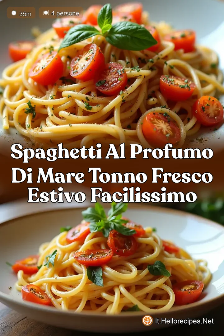 Spaghetti al Profumo di Mare Tonno Fresco Estivo Facilissimo