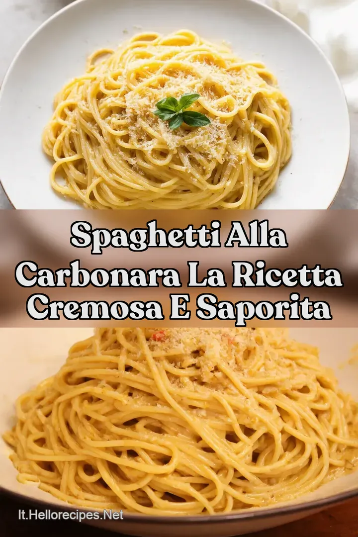 Spaghetti alla Carbonara la ricetta Cremosa e Saporita