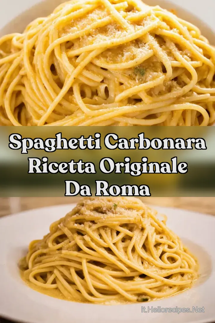 Spaghetti Carbonara Ricetta Originale da Roma