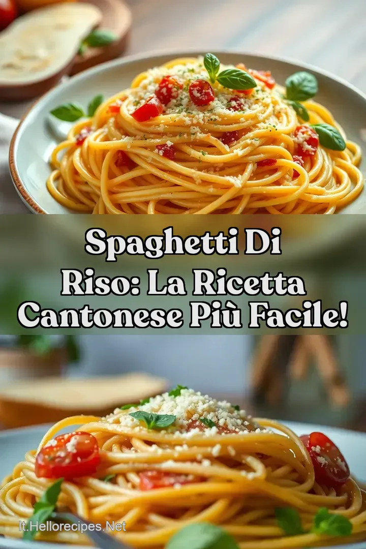 Spaghetti di Riso: La Ricetta Cantonese Pi&ugrave; Facile!