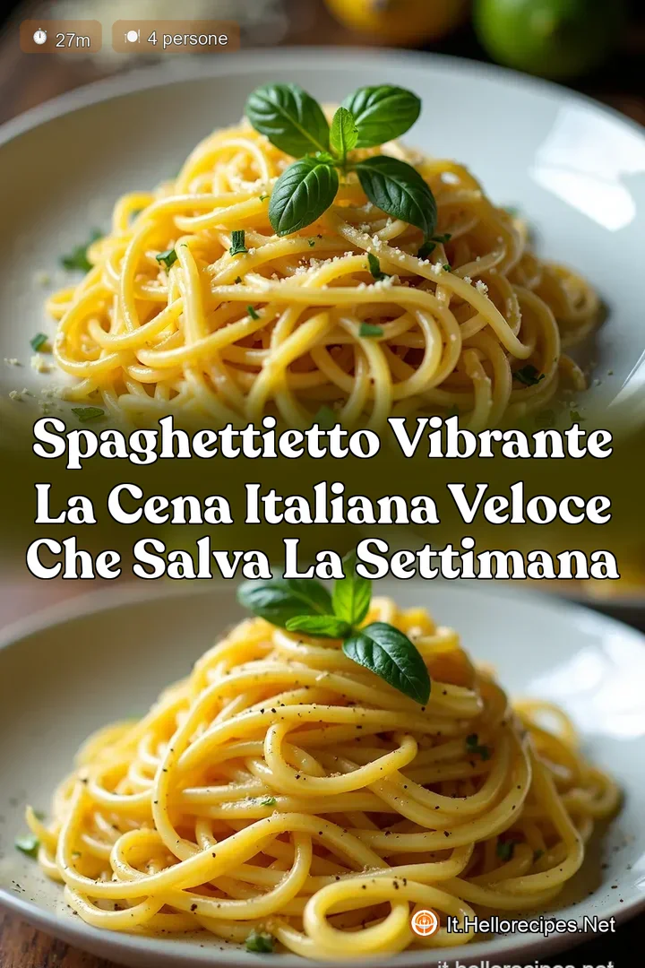 Spaghettietto Vibrante La Cena Italiana Veloce che Salva la Settimana