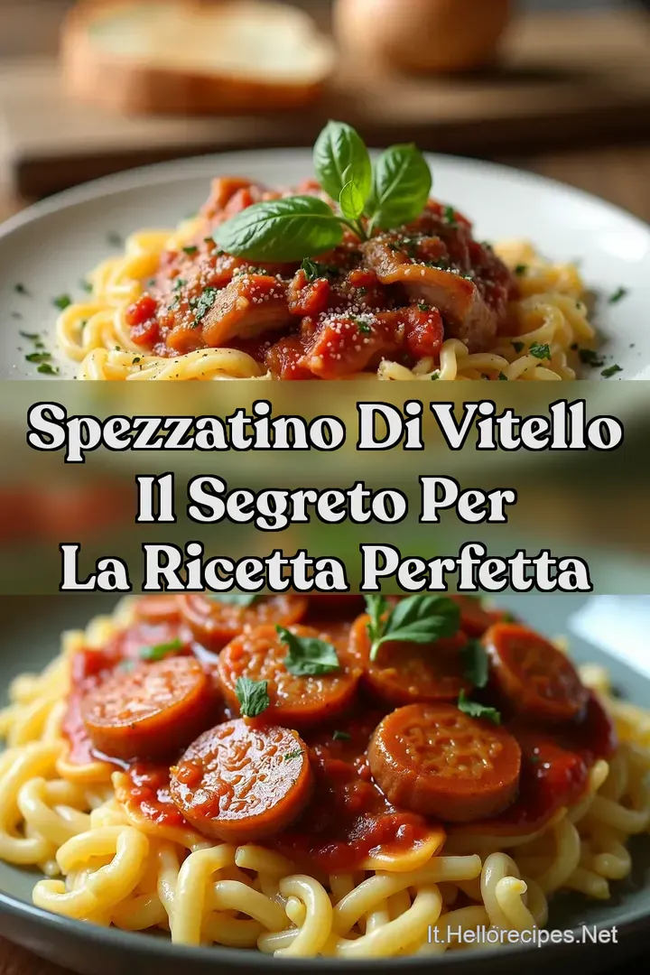 Spezzatino di Vitello Il Segreto per la Ricetta Perfetta