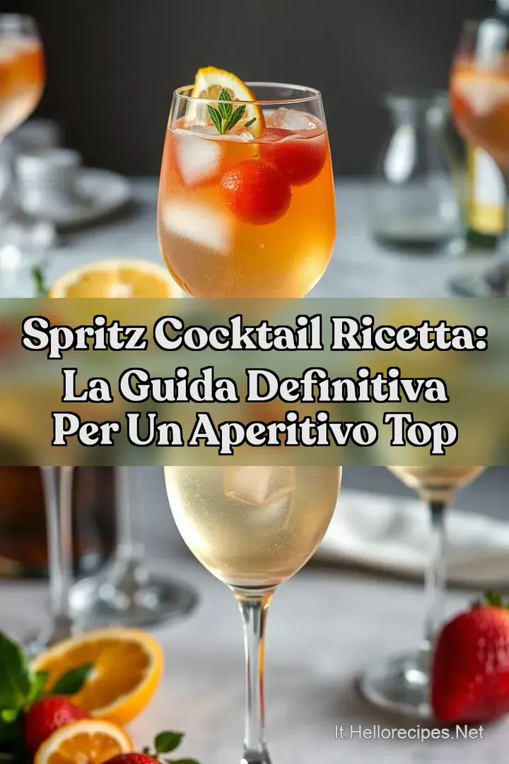 Spritz Cocktail Ricetta: La Guida Definitiva per un Aperitivo Top