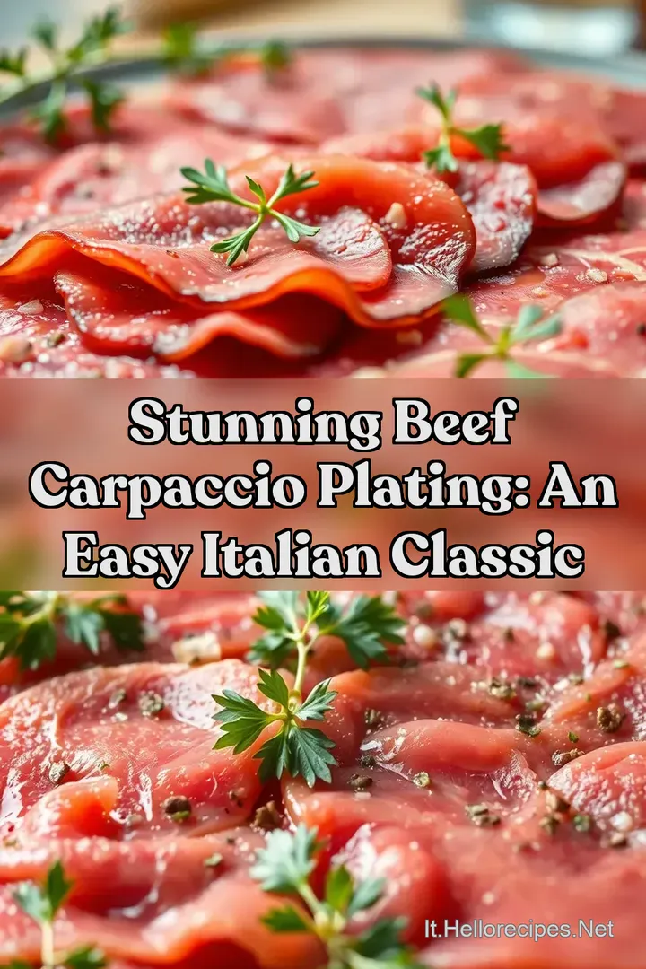 Stunning Beef Carpaccio Plating: An Easy Italian Classic