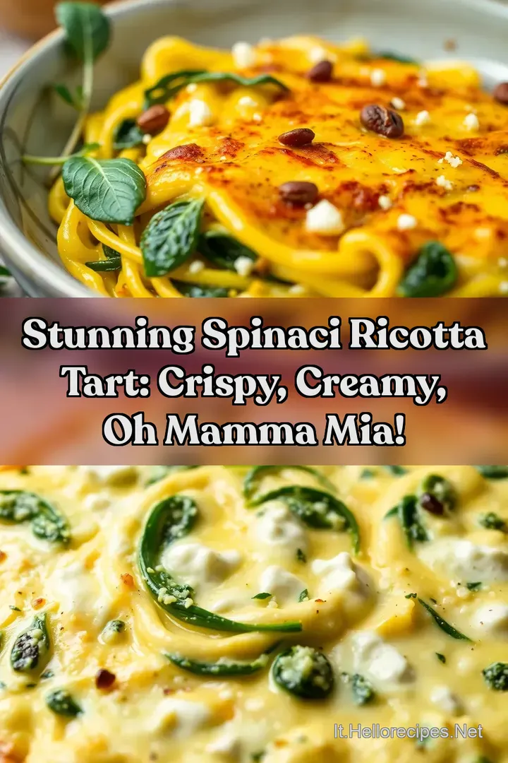 Stunning Spinaci Ricotta Tart: Crispy Creamy Oh Mamma Mia!