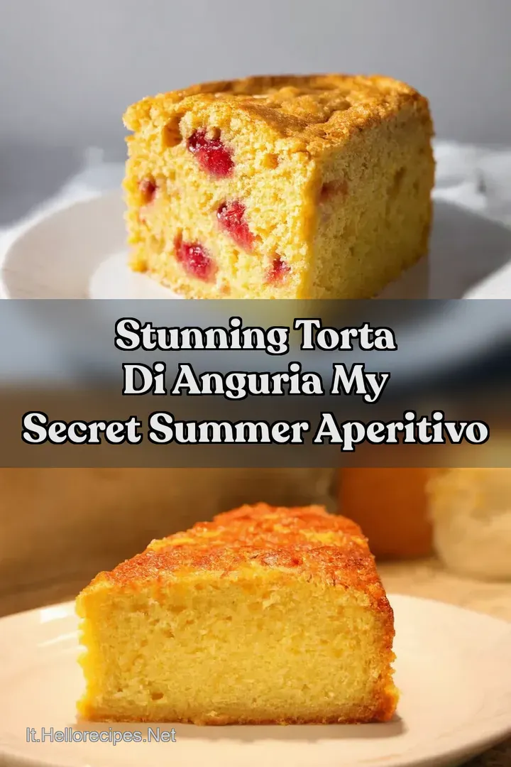 Stunning Torta di Anguria My Secret Summer Aperitivo