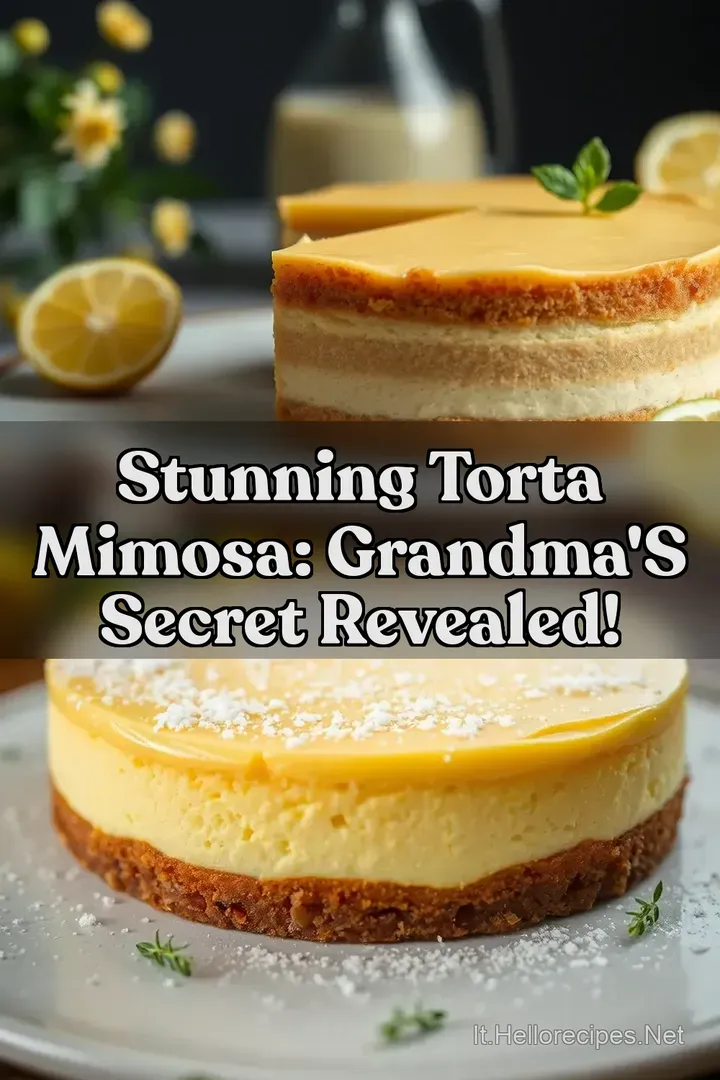 Stunning Torta Mimosa: Grandma s Secret Revealed!