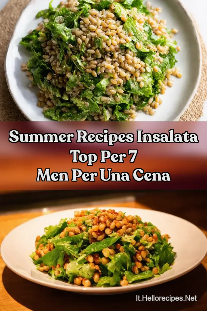 Summer Recipes Insalata Top per 7 men per una cena