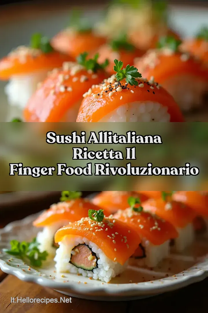 Sushi AllItaliana Ricetta Il Finger Food Rivoluzionario
