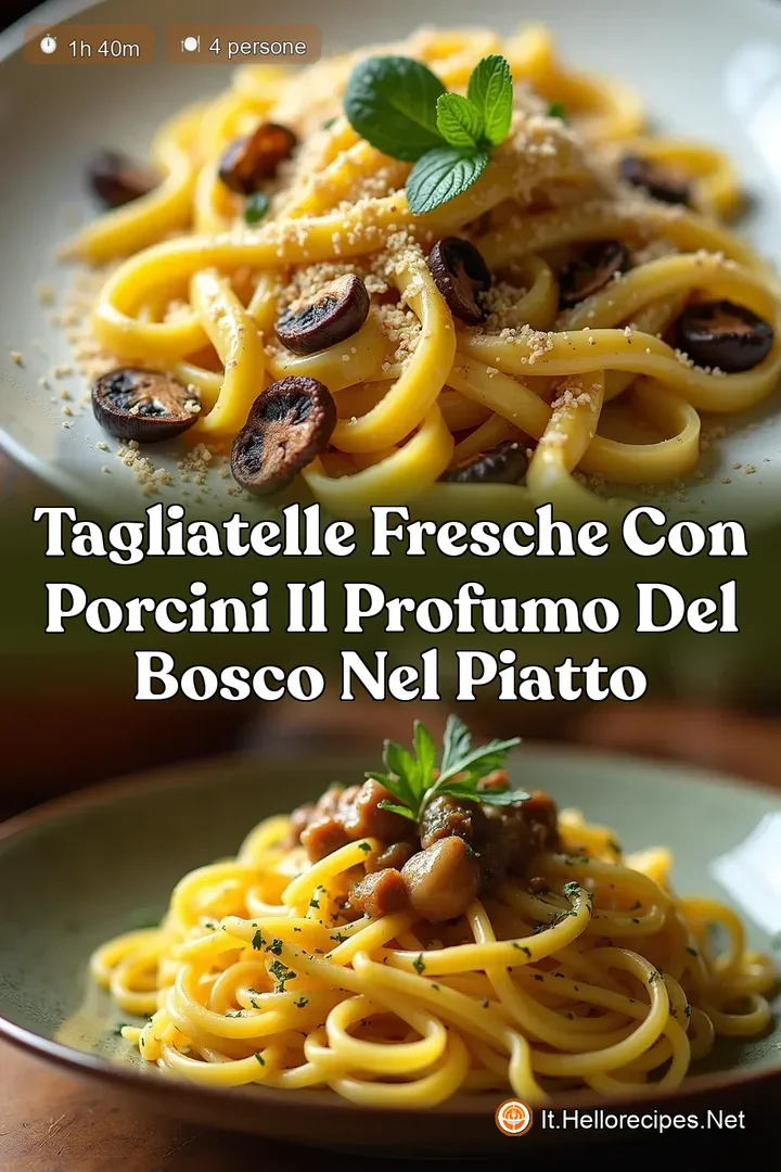 Tagliatelle Fresche con Porcini Il Profumo del Bosco nel Piatto