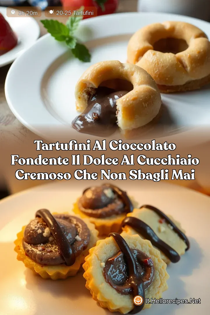 Tartufini al Cioccolato Fondente Il Dolce al Cucchiaio Cremoso che Non Sbagli Mai
