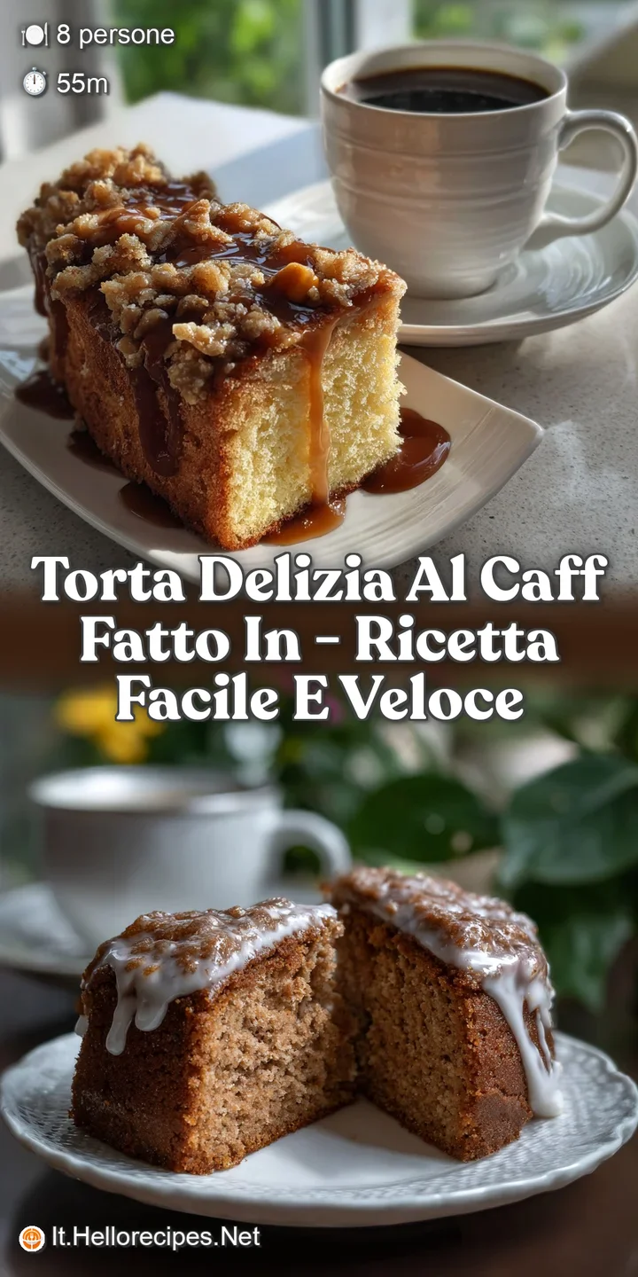 Fluffy, golden cake layers with a rich, dark coffee glaze, dusted with cocoa powder, a truly delightful presentation.