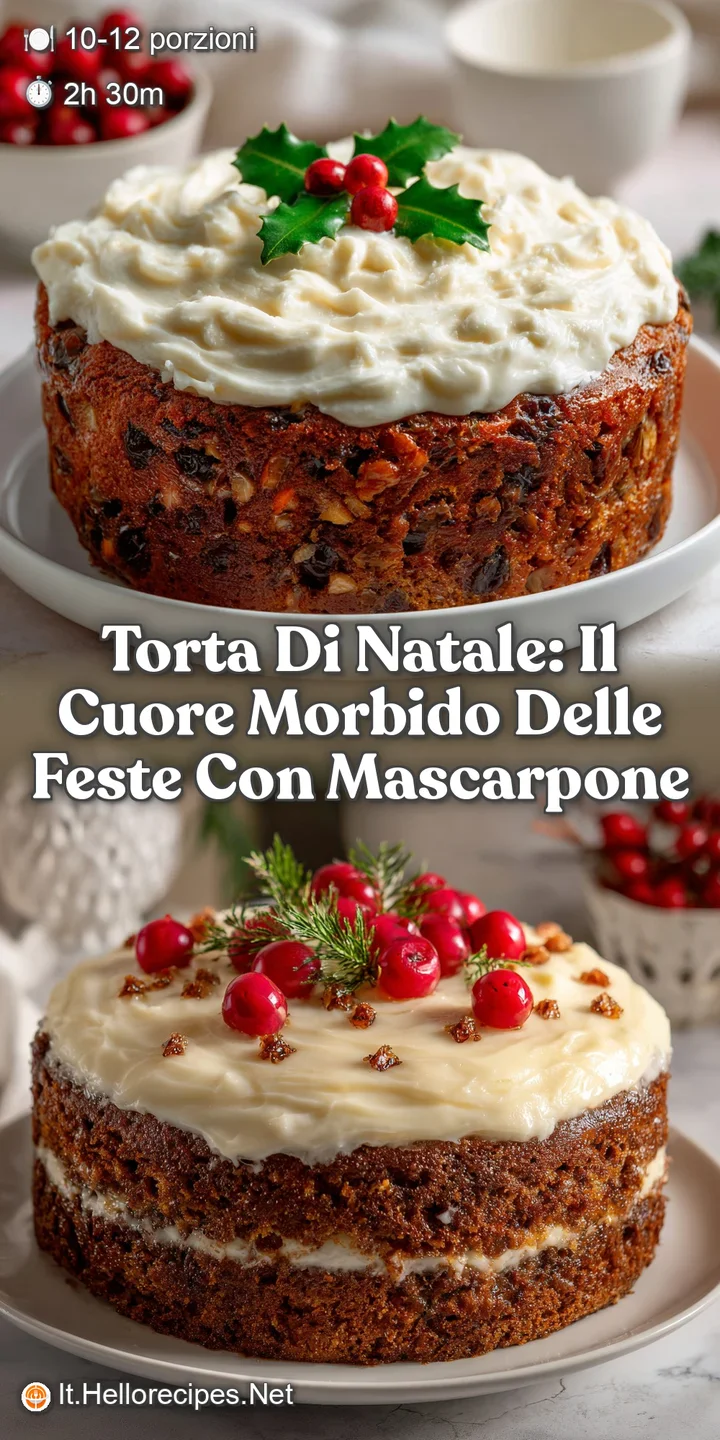Torta di Natale: Il Cuore Morbido delle Feste con Mascarpone