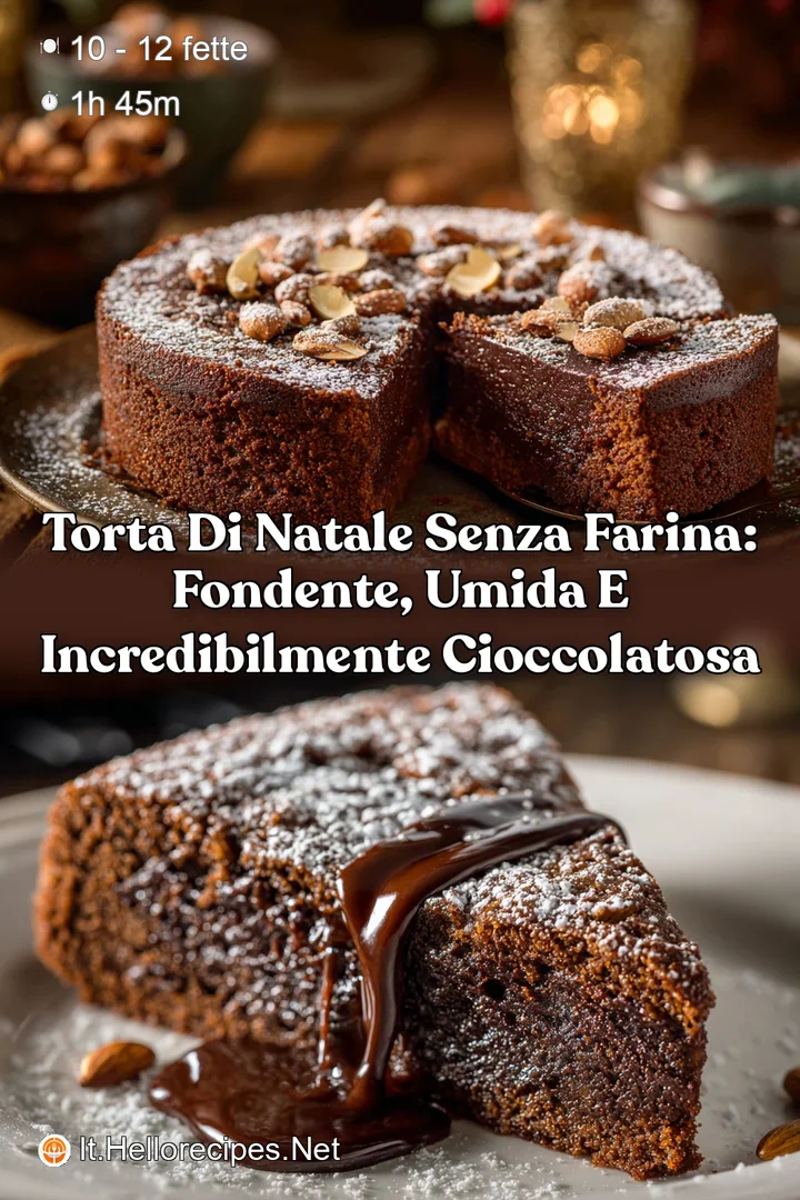 Torta di Natale senza Farina: Fondente Umida e Incredibilmente Cioccolatosa