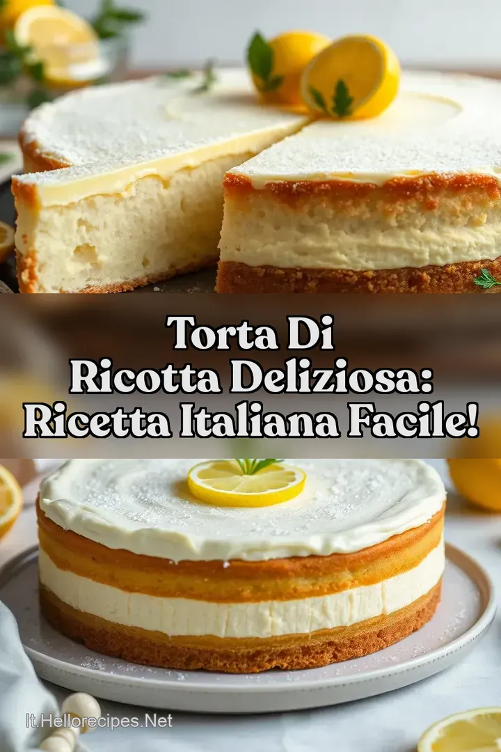 Torta di Ricotta Deliziosa: Ricetta Italiana Facile!