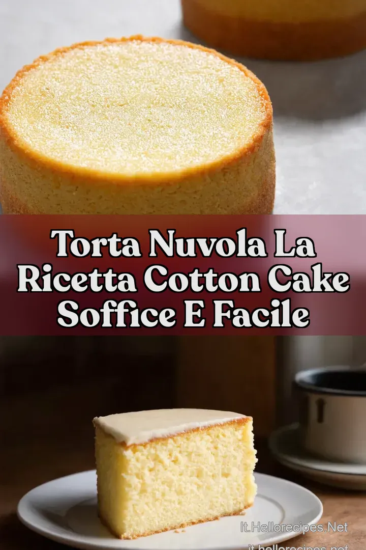 Torta Nuvola La Ricetta Cotton Cake Soffice e Facile