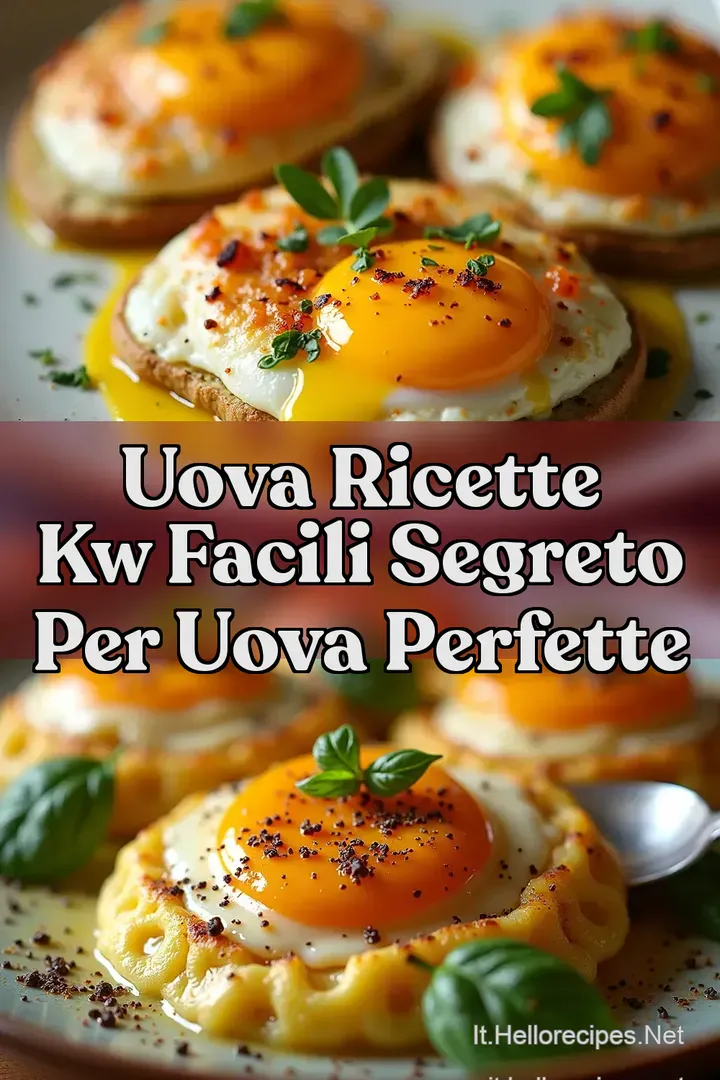 Uova Ricette kw facili Segreto per Uova Perfette