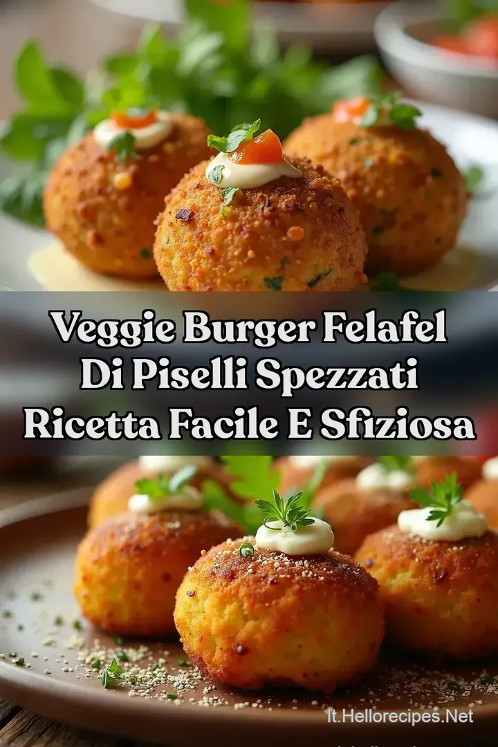 Veggie Burger Felafel di Piselli Spezzati Ricetta Facile e Sfiziosa