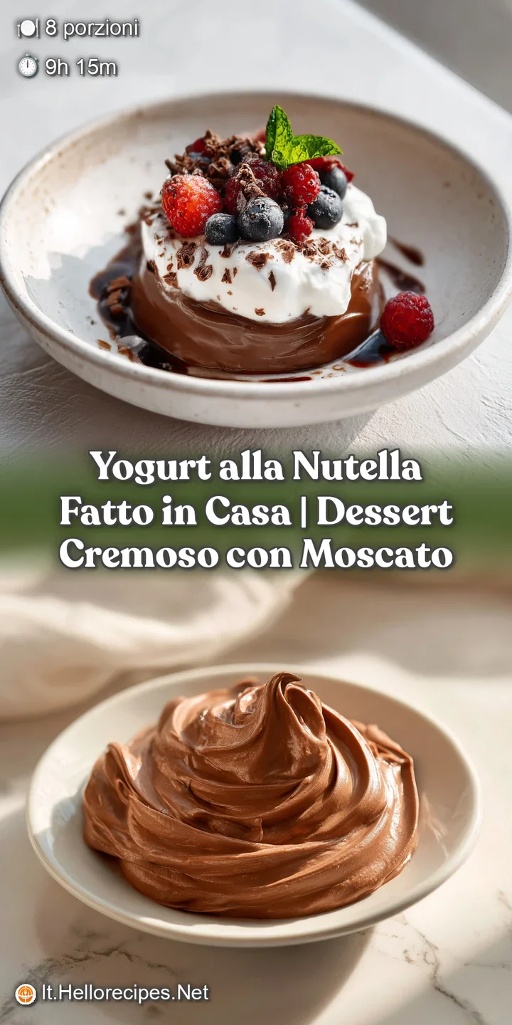 A spoonful of creamy yogurt with luscious chocolate hazelnut streaks, capturing its smooth texture.