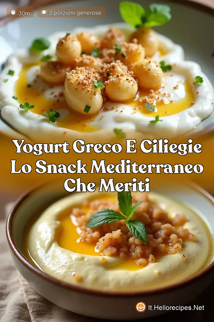 Yogurt Greco e Ciliegie Lo Snack Mediterraneo che Meriti