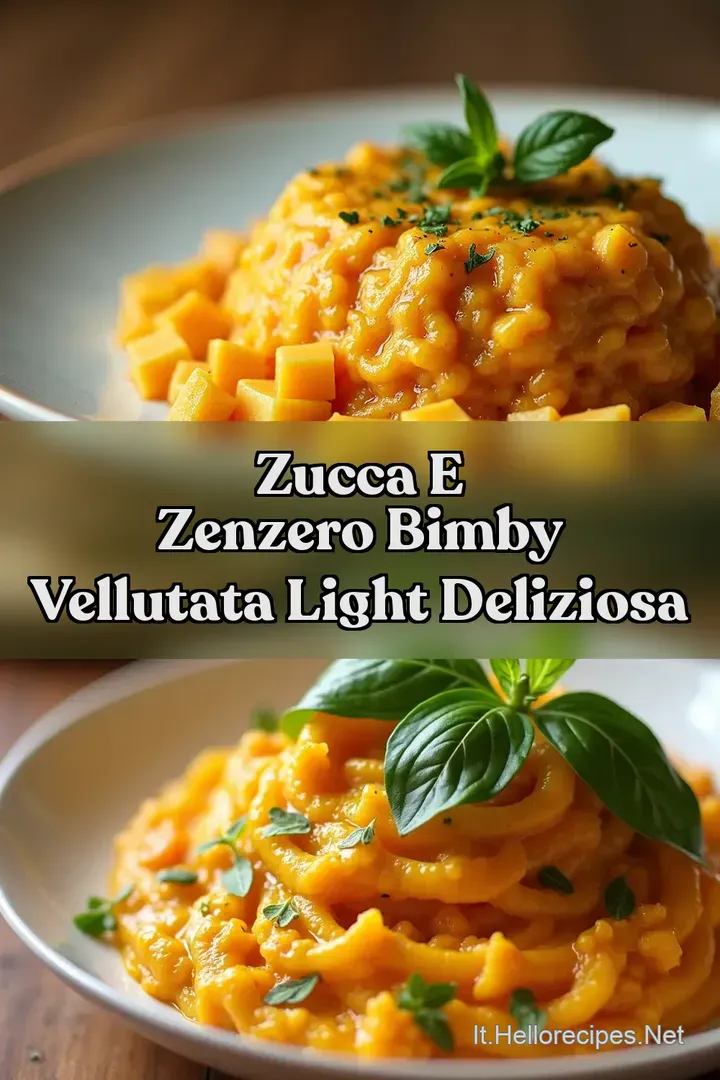 Zucca e Zenzero Bimby Vellutata Light Deliziosa