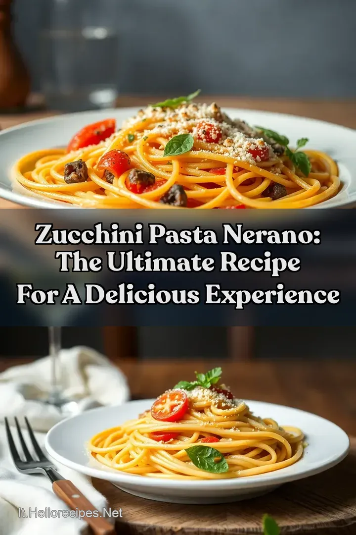 Zucchini Pasta Nerano: The Ultimate Recipe for a Delicious Experience