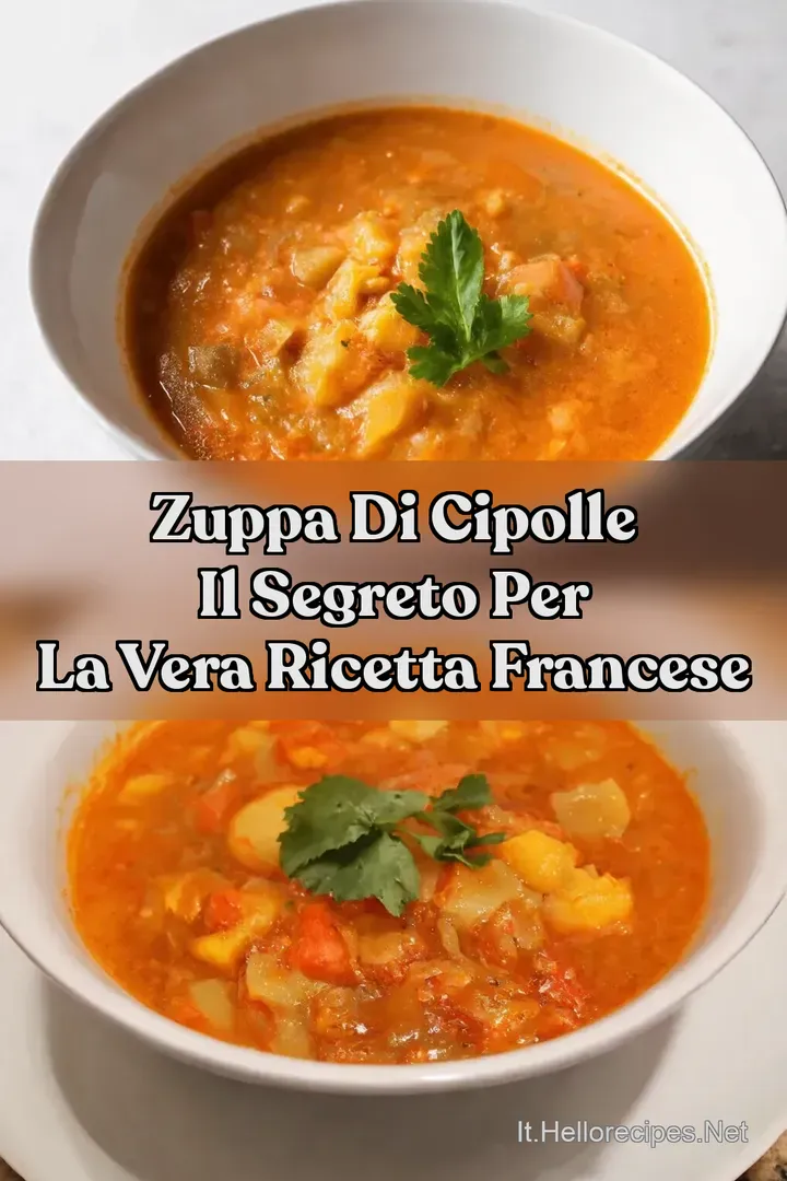 Zuppa di Cipolle Il Segreto per la Vera Ricetta Francese