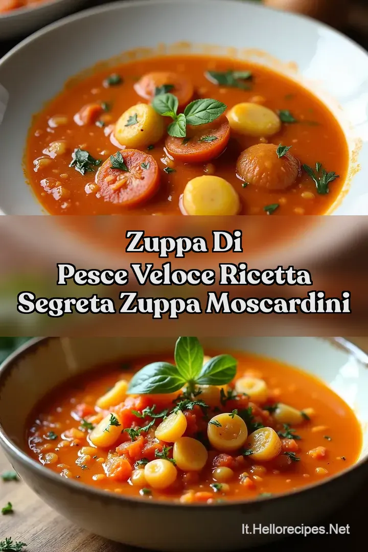 Zuppa di Pesce Veloce Ricetta Segreta Zuppa Moscardini