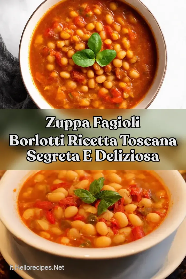 Zuppa Fagioli Borlotti Ricetta Toscana Segreta e Deliziosa