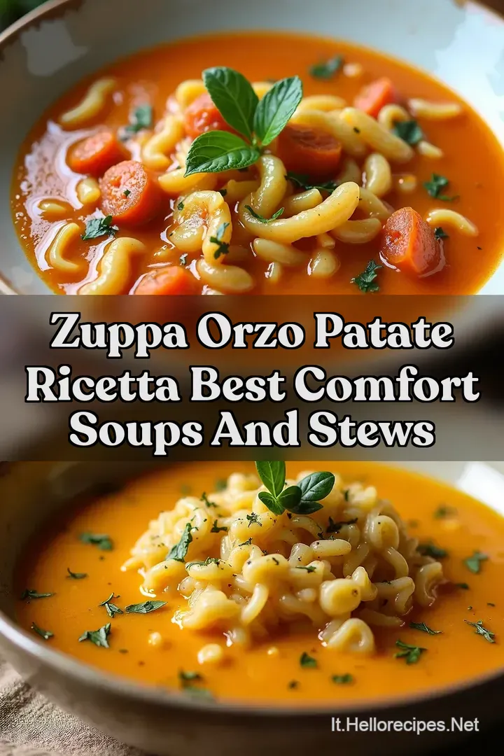 Zuppa Orzo Patate Ricetta Best Comfort Soups And Stews