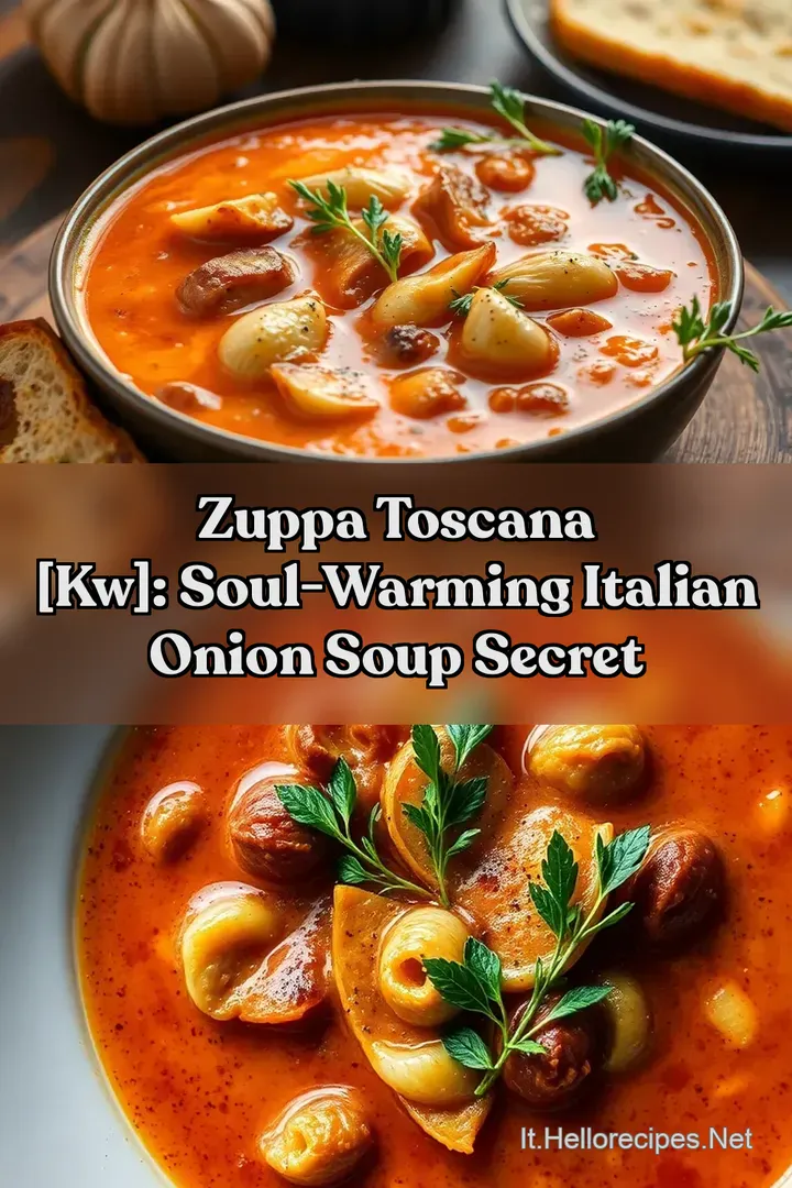 Zuppa Toscana [kw]: Soul-Warming Italian Onion Soup Secret