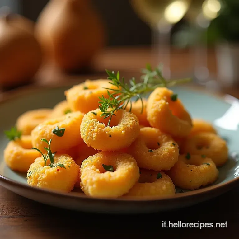 Ricetta Croccanti Anelli Di Cipolla Al Pecorino Romano Il Frittura Doro presentation