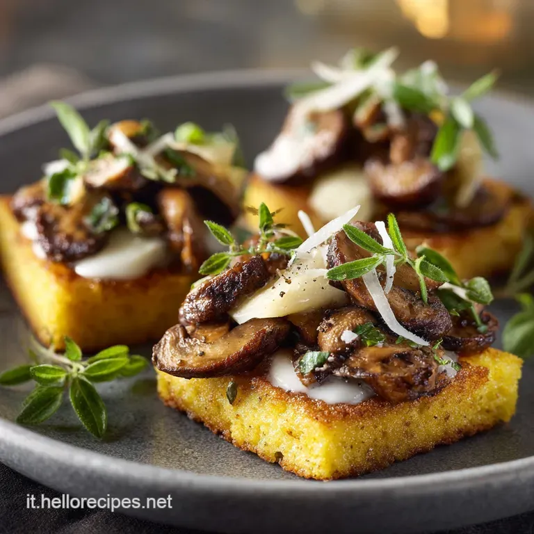 Antipasto Del Padrone Di Casa: Crostini Di Polenta Croccante presentation