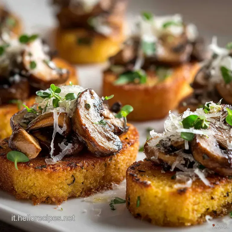 Antipasto del Padrone di Casa: Crostini di Polenta Croccante