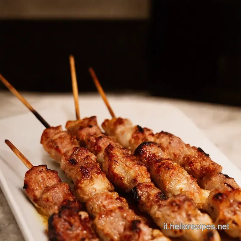 Arrosticini Marinati Alla Menta E Limone presentation