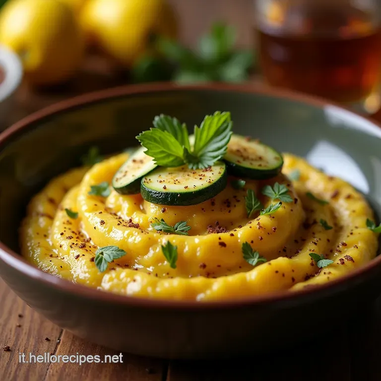 Babaganoush Di Zucchine La Crema Mediterranea Fresca E Affumicata Senza Melanzane presentation