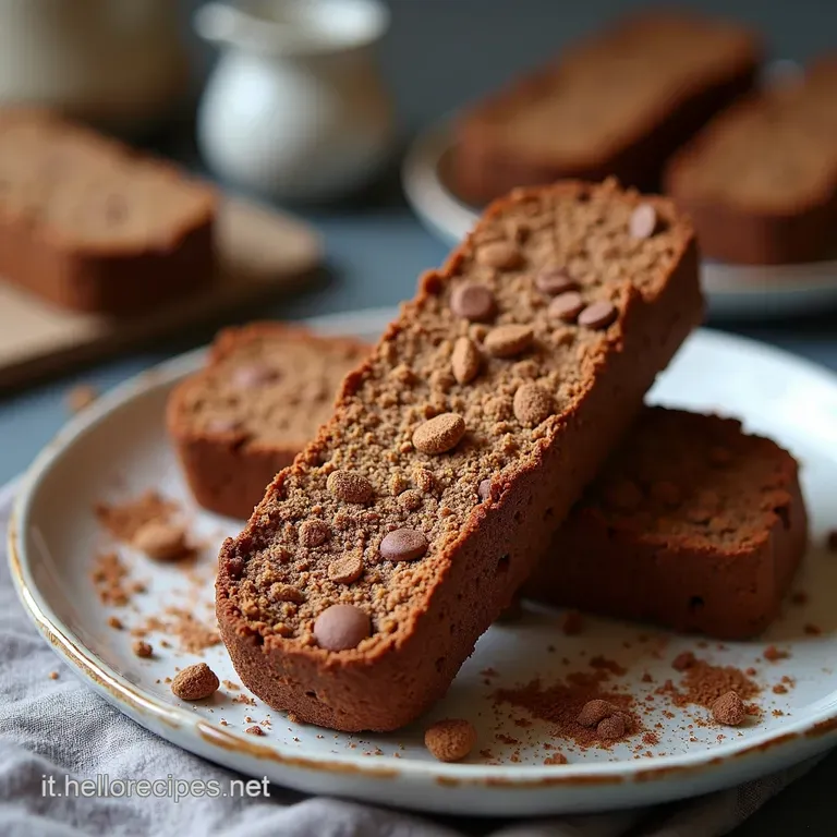 Biscotti al Cacao Sgranocchiosi Senza Glutine Senza Lattosio Pieno di Gusto