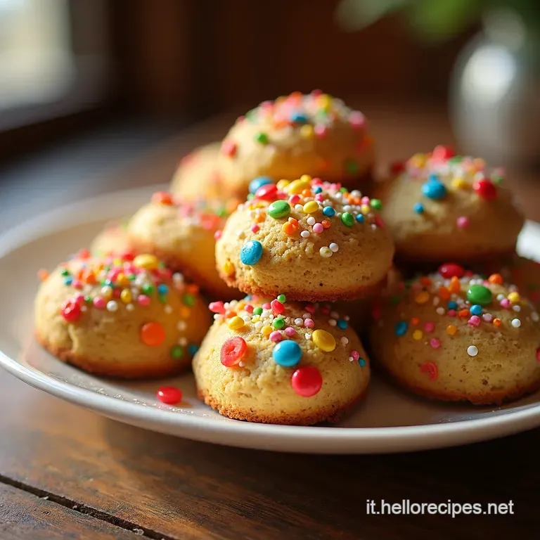 Biscotti Morbidi Arlecchino Rainbow Drops Al Bimby presentation