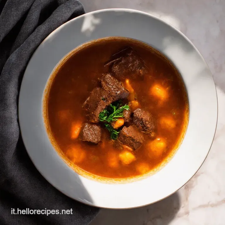 Brodo di Carne della Nonna Rielaborato dallo Chef