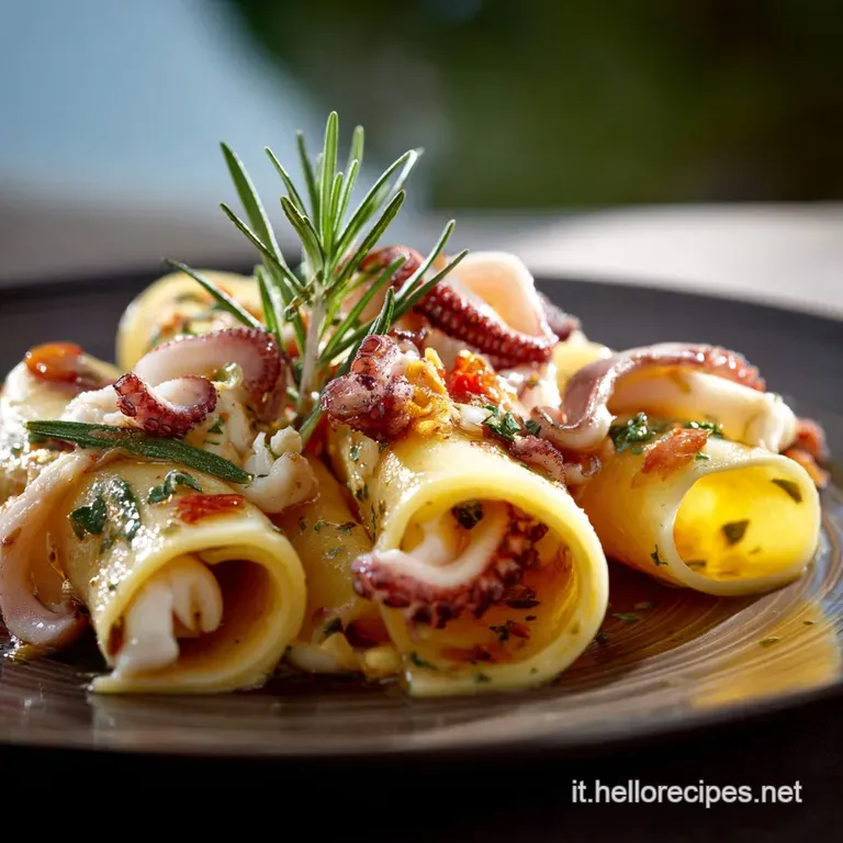 Calamarata al cartoccio lessenza del Mediterraneo in un fagotto fragrante