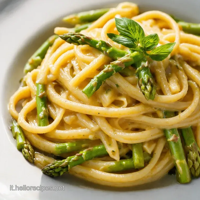 Carbonara di Seppie Asparagi e Speck