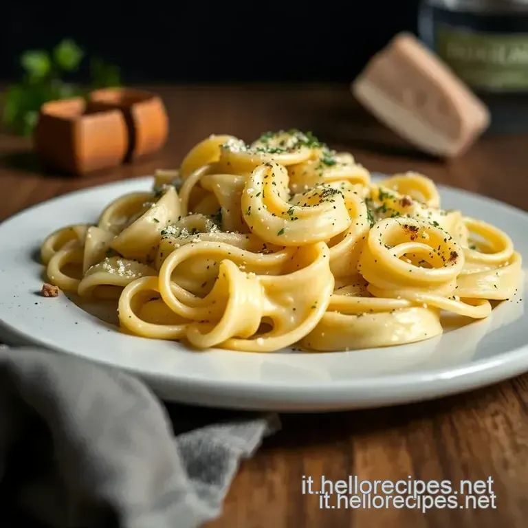 Cavatelli Cacio E Pepe presentation