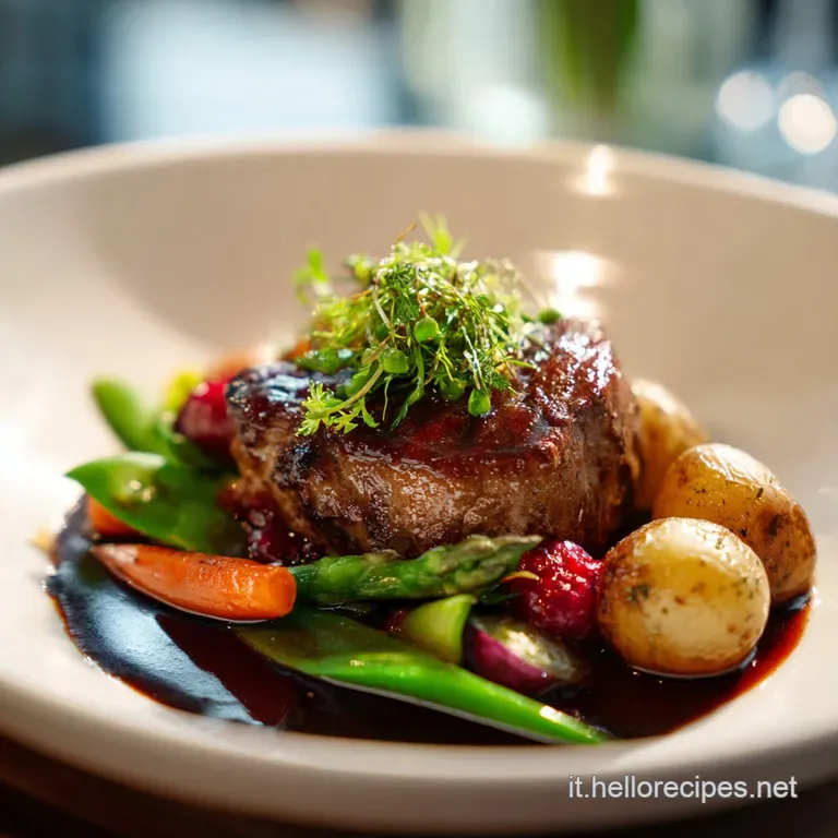 Artfully plated pasta dish, glistening with olive oil and herbs. A simple, elegant, and delicious start to a festive meal.