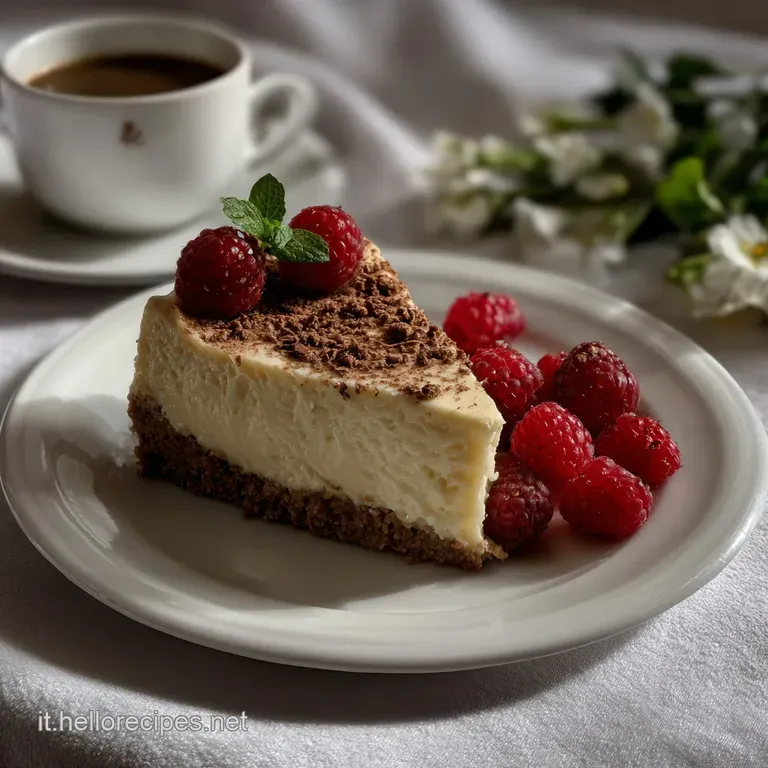 Cheesecake Cremosa al Caff Fatto in Casa Senza Cottura