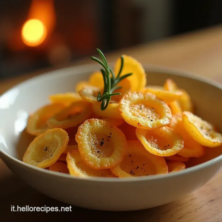 Scrocchiarelle Doro Chips Croccantissime Di Bucce Di Patata presentation