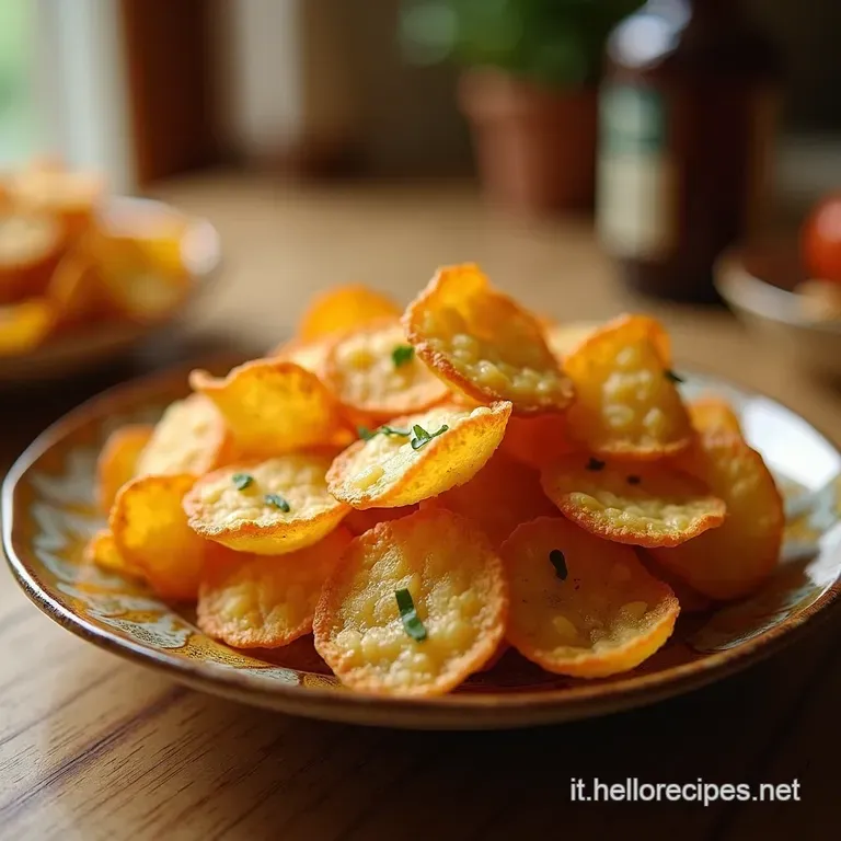 Chips Di Frutta Croccanti Fatte in Casa presentation